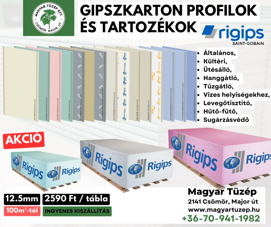 Gipszkarton profilok és tartozékok ajánlat Magyar Tüzép 